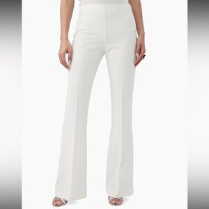 NWT Trina Turk Lancelot White Flare Pants with Modern Silhouette Size 4
